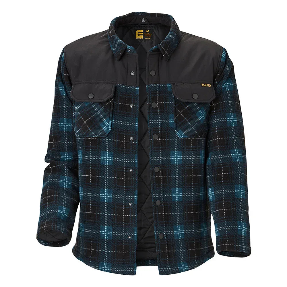 ELEVEN Workwear Polar Fleece Jacket - Black Navy - RSEA Safety Outlet